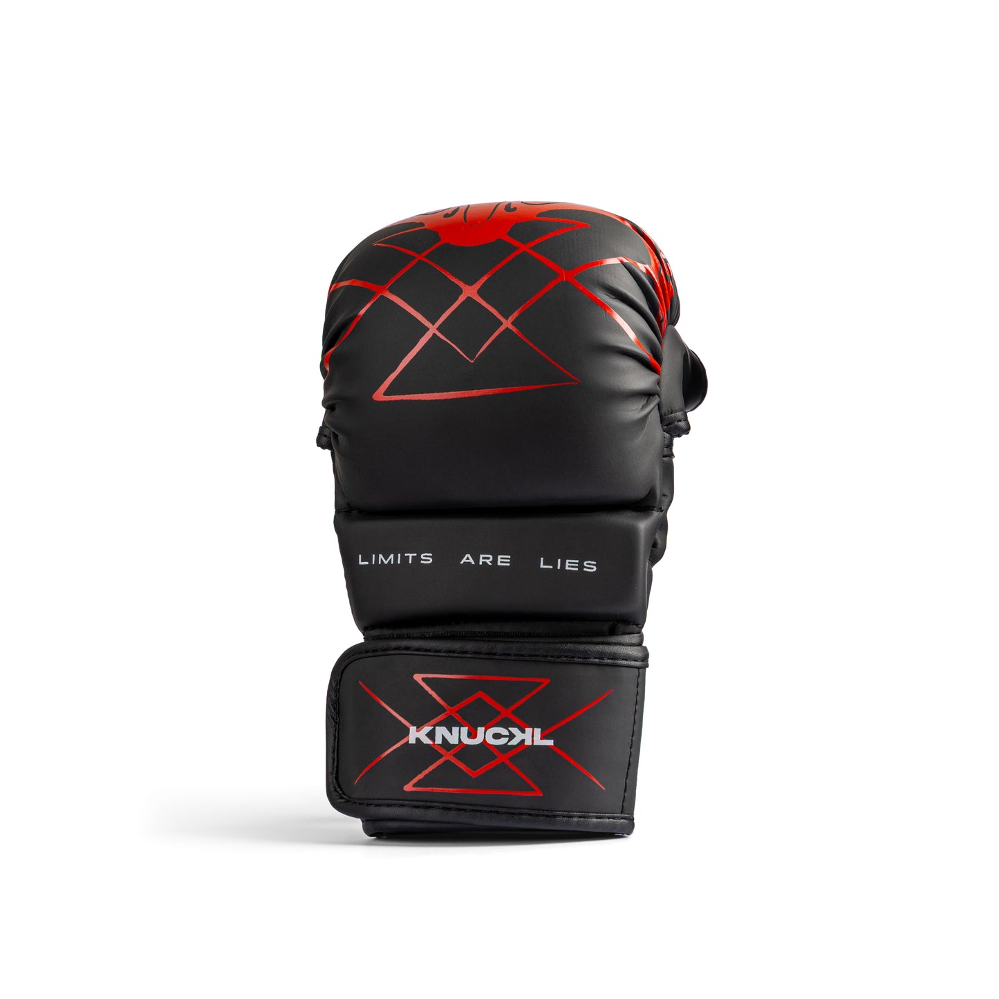 Knuckl full-coverage sparring glove with LIMITS ARE LIES print
